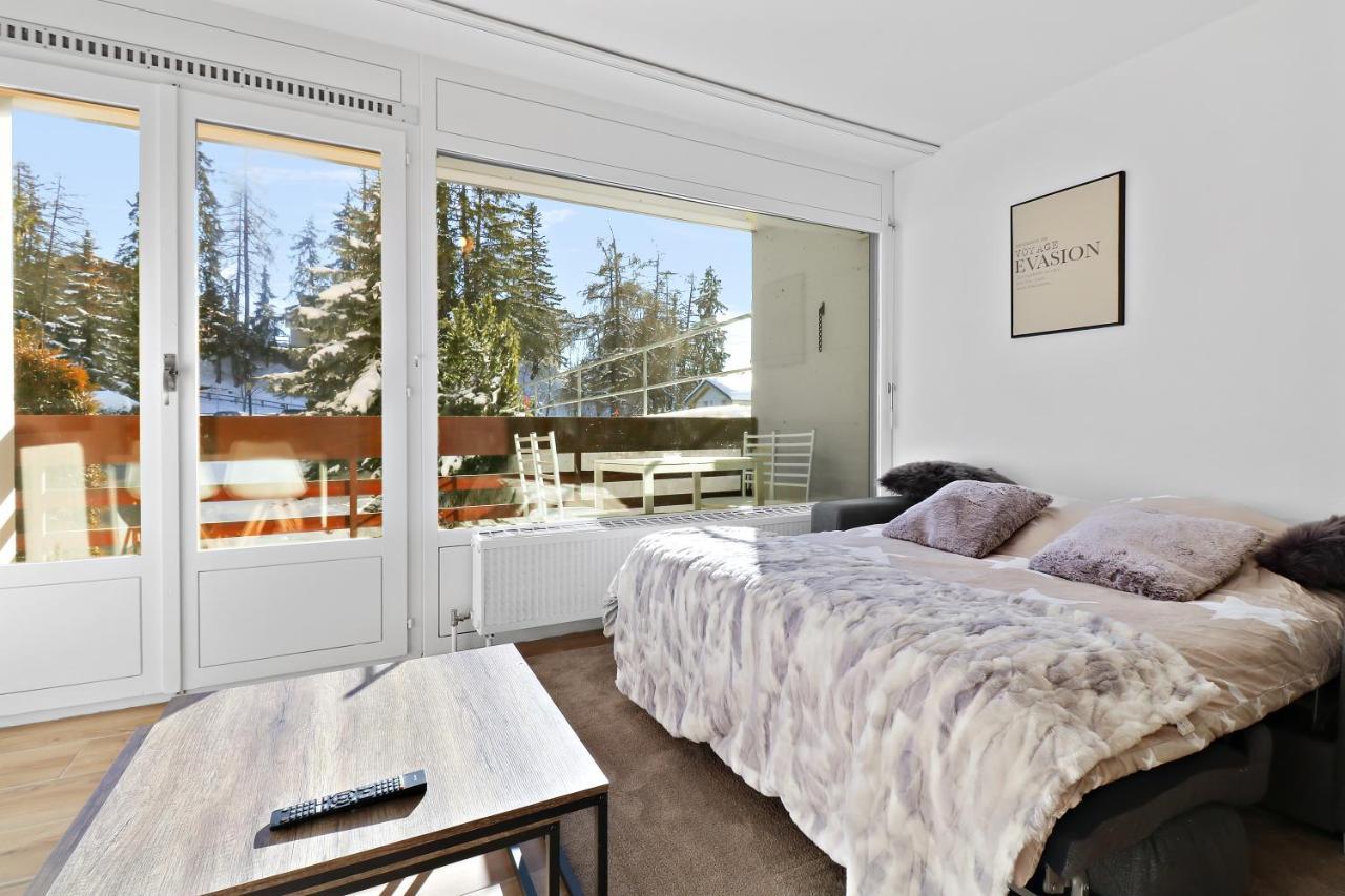Appartement Cosy Et Renove Au Coeur De La Station Кранс Монтана Екстериор снимка
