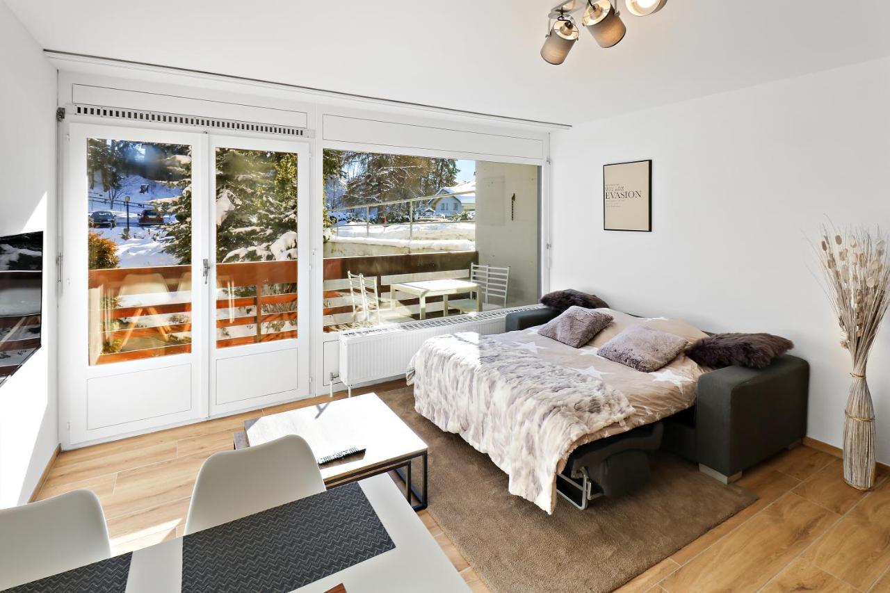 Appartement Cosy Et Renove Au Coeur De La Station Кранс Монтана Екстериор снимка